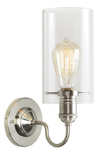  WS179CRSNRT6B - Wall Sconce Retro Cylinder Clear Satin Nickel E26 Retro Bulb 60W